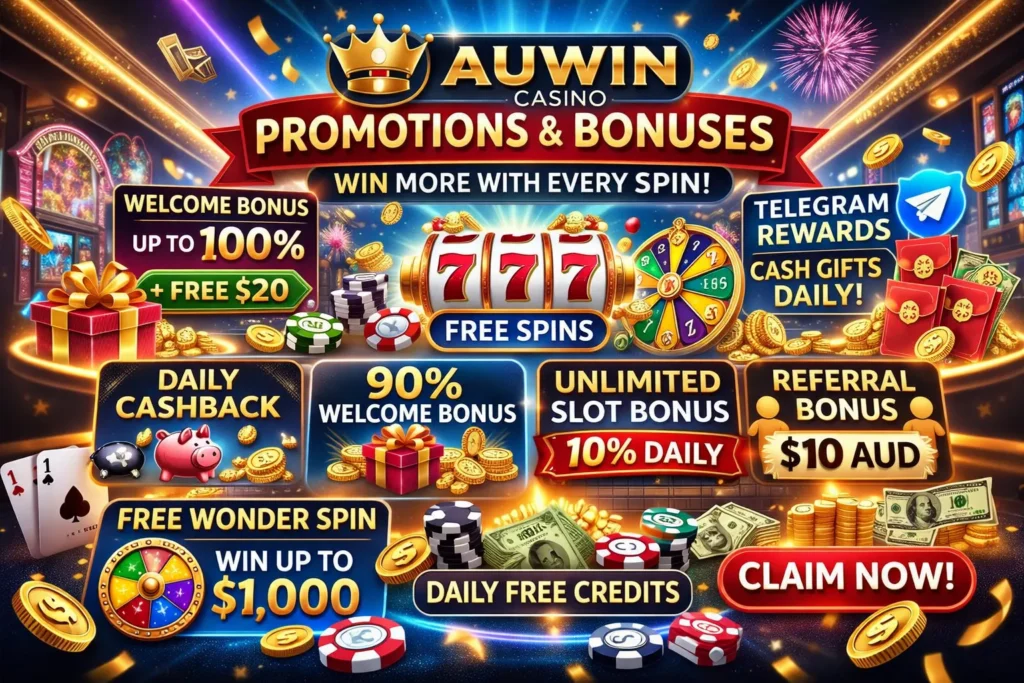 auwin various promotion and bonuses